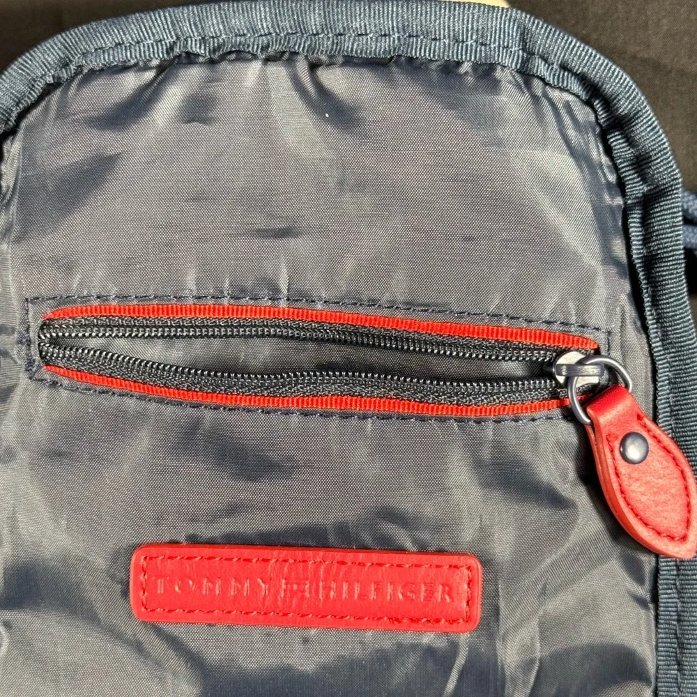 Tommy Hilfiger Men’s Red and Blue Crossbody Bag - Good Condition - Picture 11 of 16